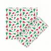 1pcs Christmas Printed 3-Ply Kitchen Paper Oil Absorbent Absorbent Virgin Pulp Party Decor Festive Towel Kitchen Supplies