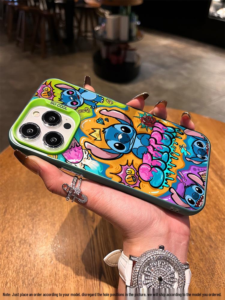 Stitch Silver Phone Case for iPhone 12/12 Pro Max/13/14/15 Plus/16/17