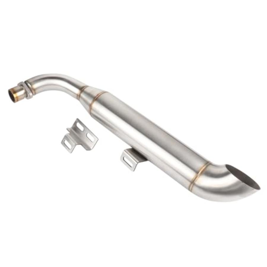 Motorcycle Stainless Steel Exhaust Muffler for Stock or Big Bore Applications Suitable for ATC70 Z50 Mini Bikes and Mini Trail
