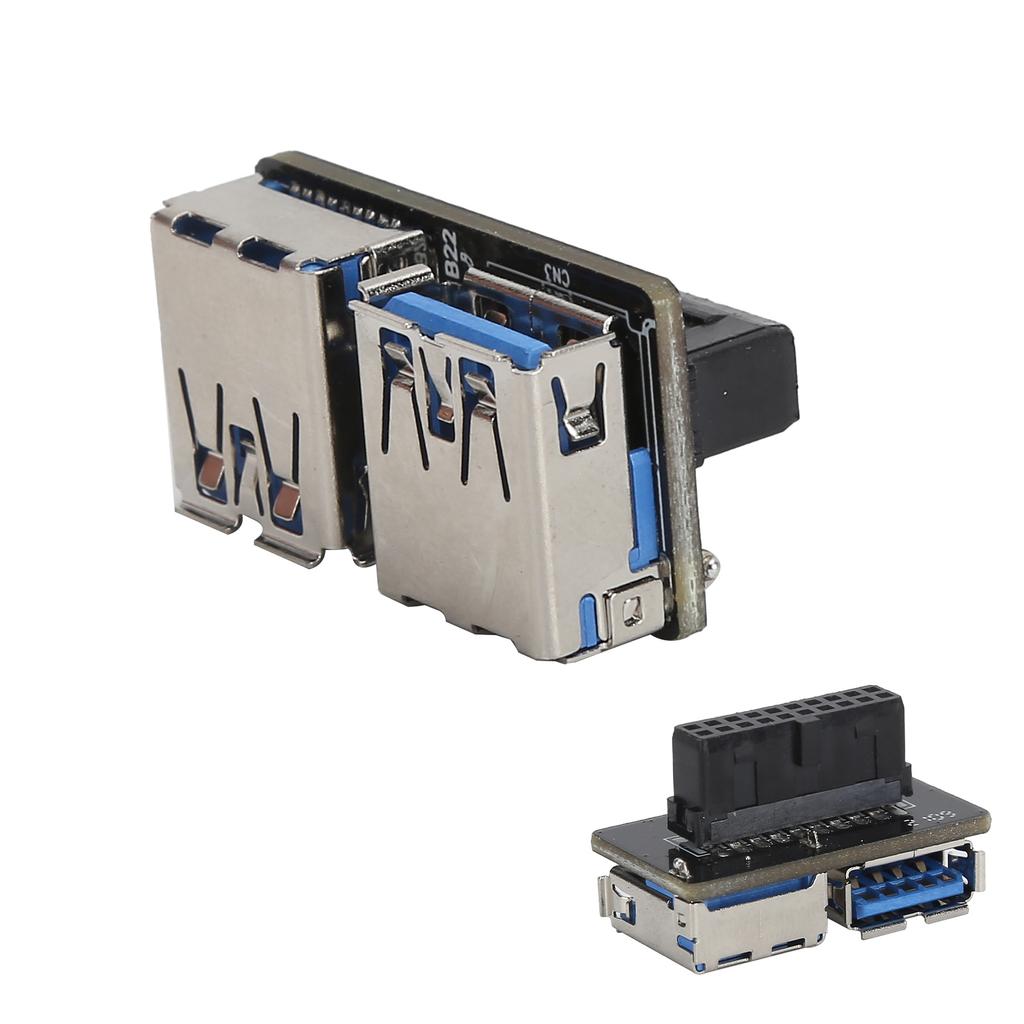 20Pin to USB 3.0 Adapter 19Pin Splitter Converter 2 Port A Female Connector Motherboard