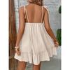 Ladies' Summer European and American Lotus Leaf Bottom Suspender Sleeveless Casual Short Dress