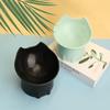 1pc WhiskerWare Elevated Cat Bowl, Anti-Tip Plastic Raised Pet Feeding Dish with Tilted Edge, Neck Protection Kitty Food