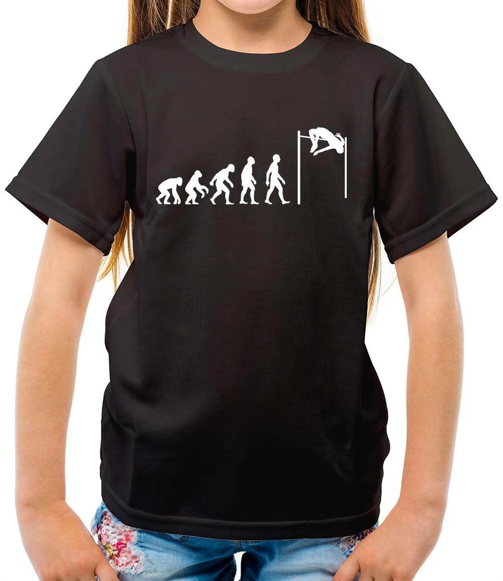 Evolution Of Man High Jump - Kids T-Shirt - Athlete - - Love - Sport 120