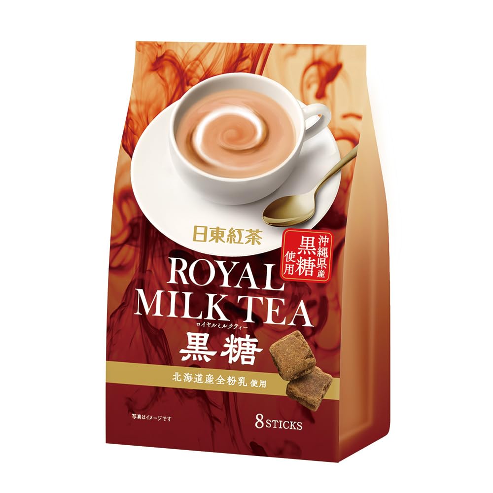 Mitsui Norin Nitto Black Tea Royal Milk Tea Brown Sugar 8 sticks x 6 packs