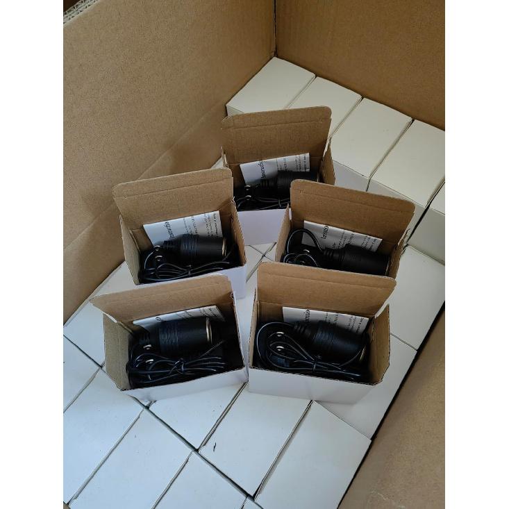 AC to DC Converter 2A 24W Car Cigarette Lighter Socket 110-240V to 12V AC/DC Power Adapter Black