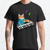 Keyboard Cat Piano Cat Design Best Gift Classic T-Shirt S-3XL
