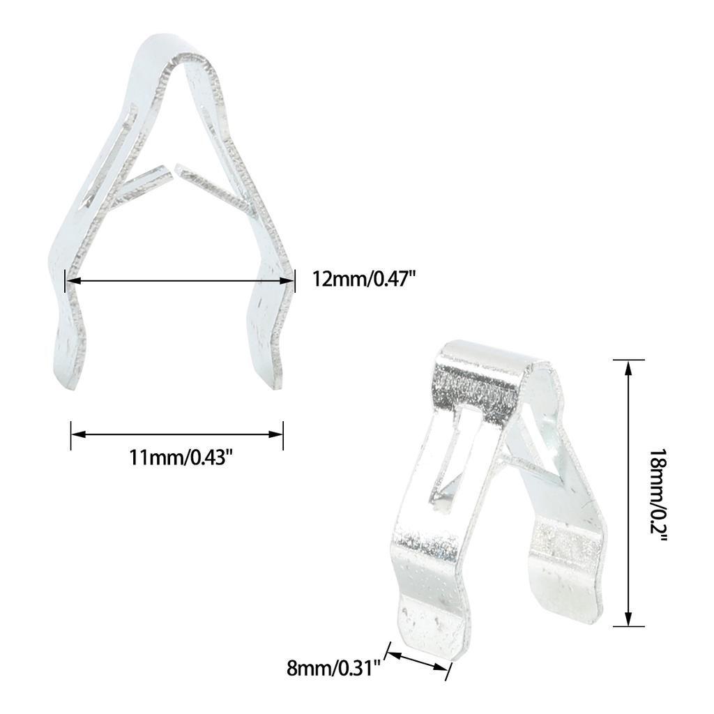 A8247 50 Stück 6# Karbonstahl Auto-Innenverkleidungsclips Formbefestigung, mit Kunststoffbox