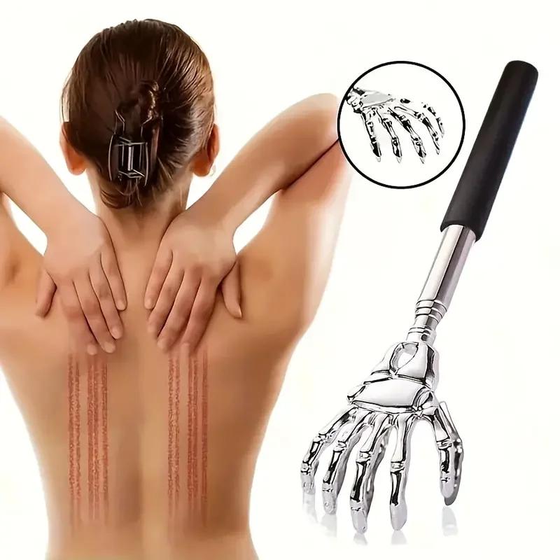 Durable And Safe Adjustable Stainless Steel Back Scratche Portable & Extendable Claw Massager For Itch Relief And Relaxation Birthday