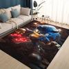 Cartoon 3D S-Sonics Retro Carpet Rug for Living Room Bedroom Home Sofa Decoration,Kids Play Non-slip Floor Mat