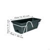 Balcony Hanging Planter Flower Pot Outside Rectangular Easy Installation Detachable Tray