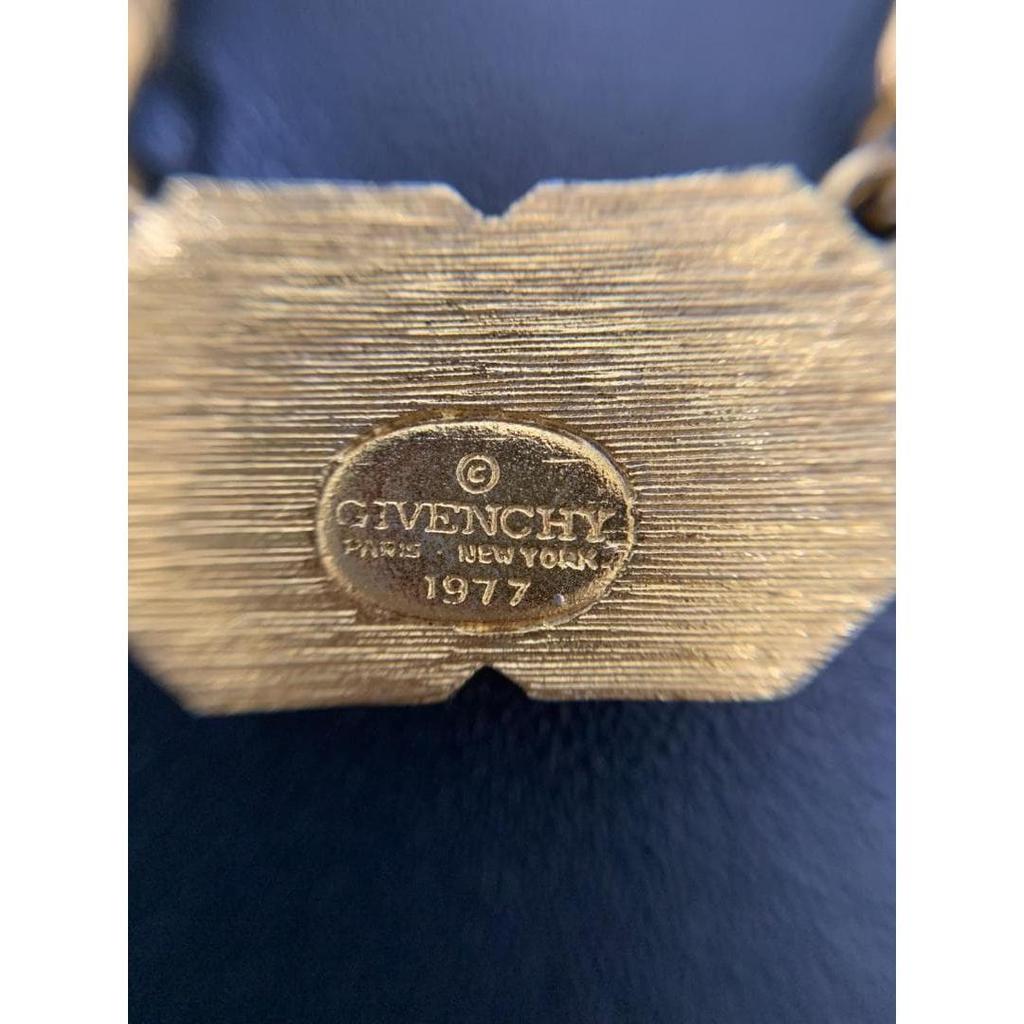 Used GIVENCHY Necklace Vintage 1977 Engraved GG Logo