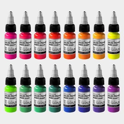 20/100ml Pigment Liquide Coloré Colorant Couleur Fluorescente Bonne Résistance Alcaline pour la Fabrication de Bougies Artisanat Sculptures en Plâtre