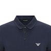 Emporio Armani Eagle Logo Embroidered Solid Color Short Sleeve Polo Shirt Men polo shirts Navy-Blue 211804-2R461-06935