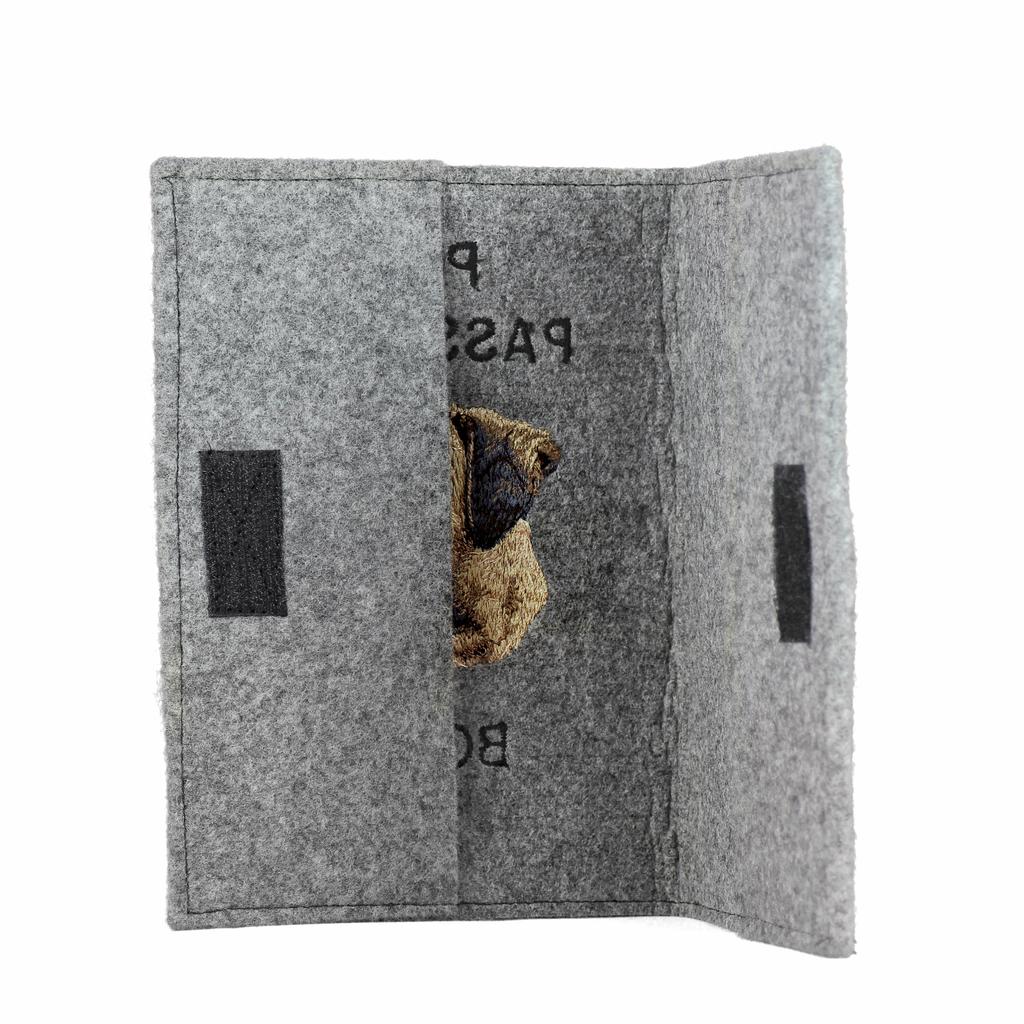 Boxer, German Boxer II - Dog Passport Case, Document Case, Gift for the Traveller from the Art-Dog Brand