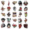 50pcs Cartoon Tattoo Stickers for Notebooks, Luggage, Scooters, Cars, and Motorcycles