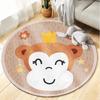 Cartoon Round Carpet for Kids: Living Room, Sofa, Coffee Table, Bedroom Cushion, Hanging Basket, and Chair Floor Mat