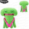 Ugly Cute Teeth Monster Plush Toy Crazy Rabbit Biohazard Burper Series Funny Stuffed Animal Doll Vacation Theme Gift