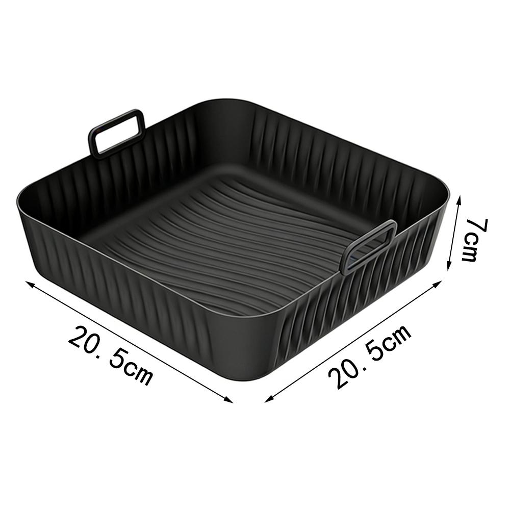 

Square 23cm Silicone Waffle Mold for Air Fryer, Air Fryer Basket,Grill Rack Accessories for 5-8L ecotec COSORI 5.5L 6L, Phi s 6.
