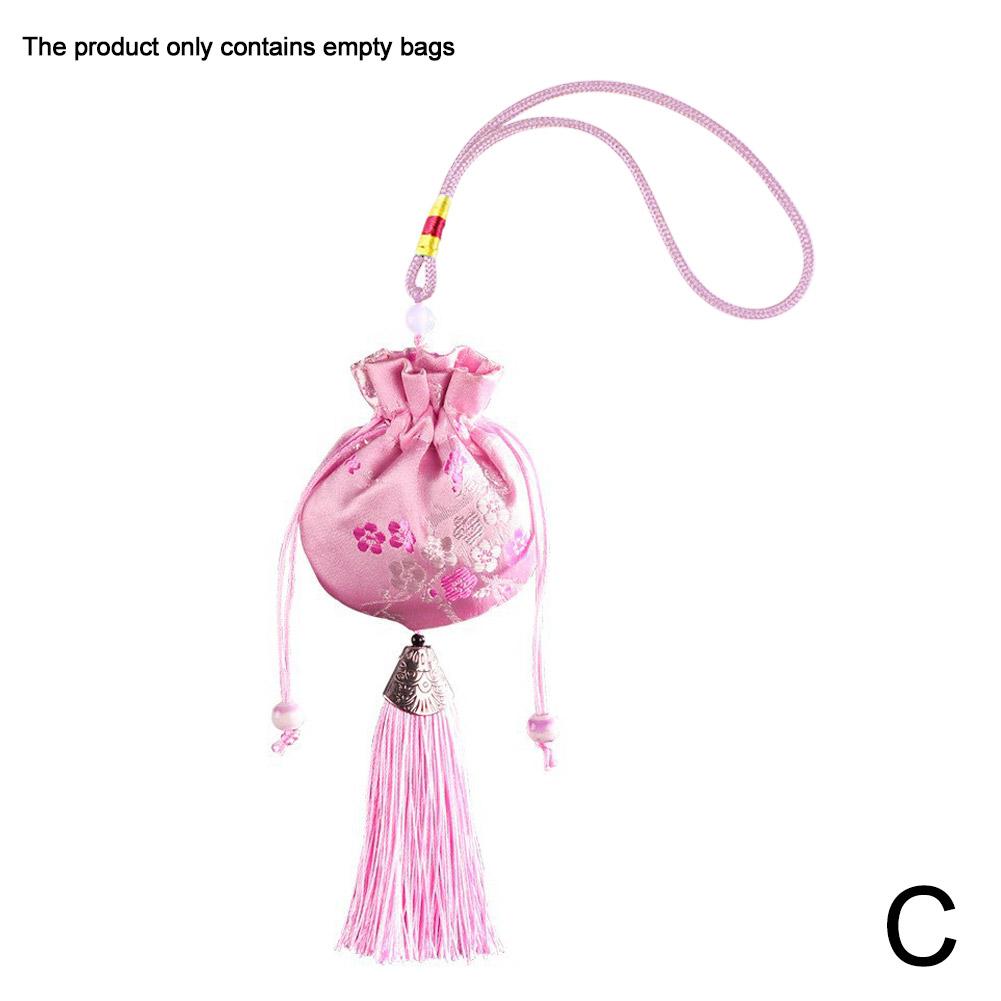 Sachet Sachet Empty Bag Chinese Style Jewelry Storage Bag Handmade Vintage Embroidery Tassel Lucky rawstring Bag Cloth Pocket