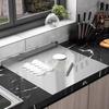 Stainless Steel Cutting Board Anti-Slip L-shaped Edge Chopping Board Multi-Purpose Kitchen Prep Board for Meat Vegetables Dough