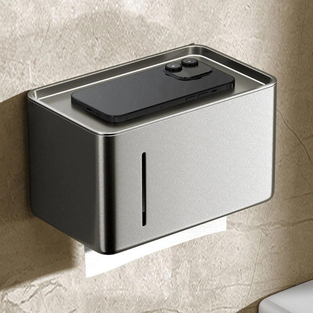 Waterproof Bathroom Tissue Rack Non Perforated Roll Paper Box  Bathroom Accessories