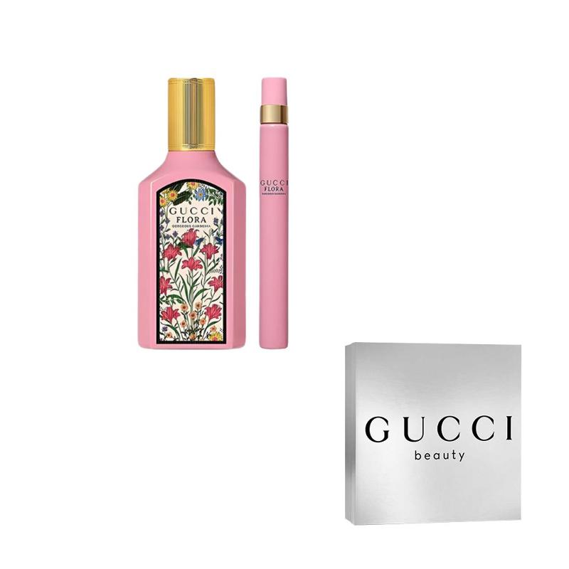 Gucci Flora Gorgeous Gardenia Perfume Set Eau De Parfum 30ml+10ml/50ml+10ml