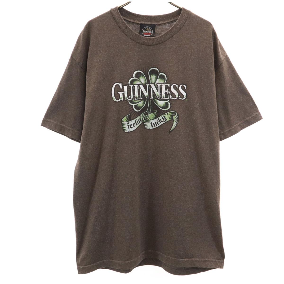 

GUINNESS Футболка с коротким рукавом L Коричневая Мужская Б/у