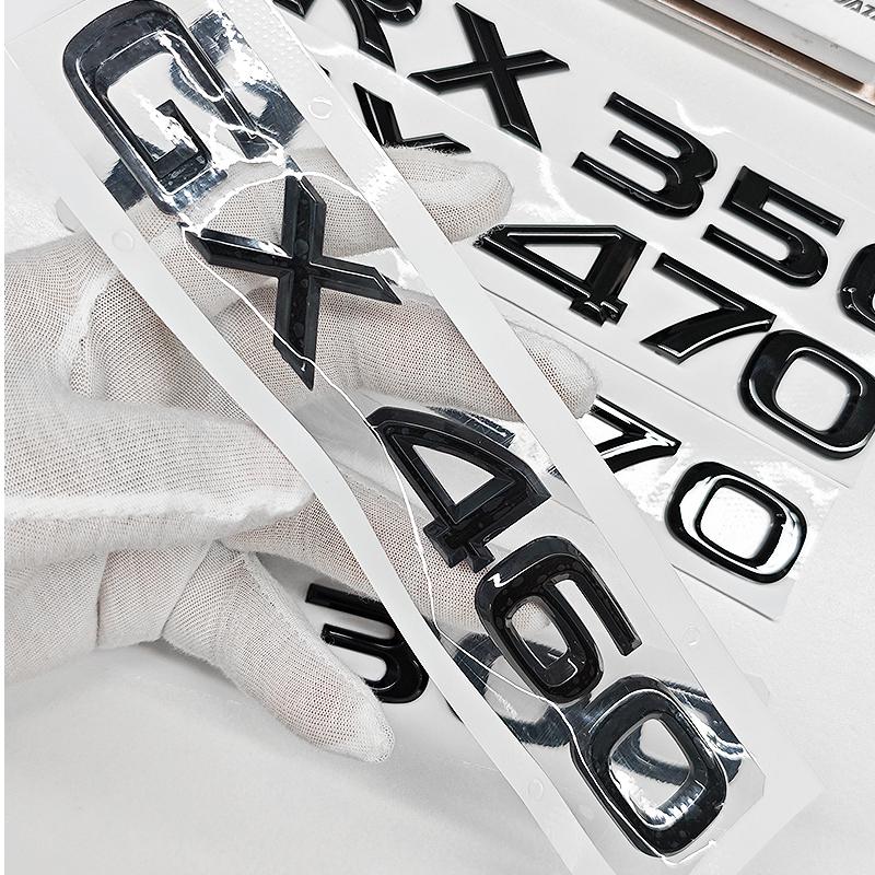3D ABS Glossy Decal Car Front Hood Emblem Rear Trunk Sticker for Lexus GX460 GX470 LX450 LX470 LX570 LX600 RX270 RX300 RX350