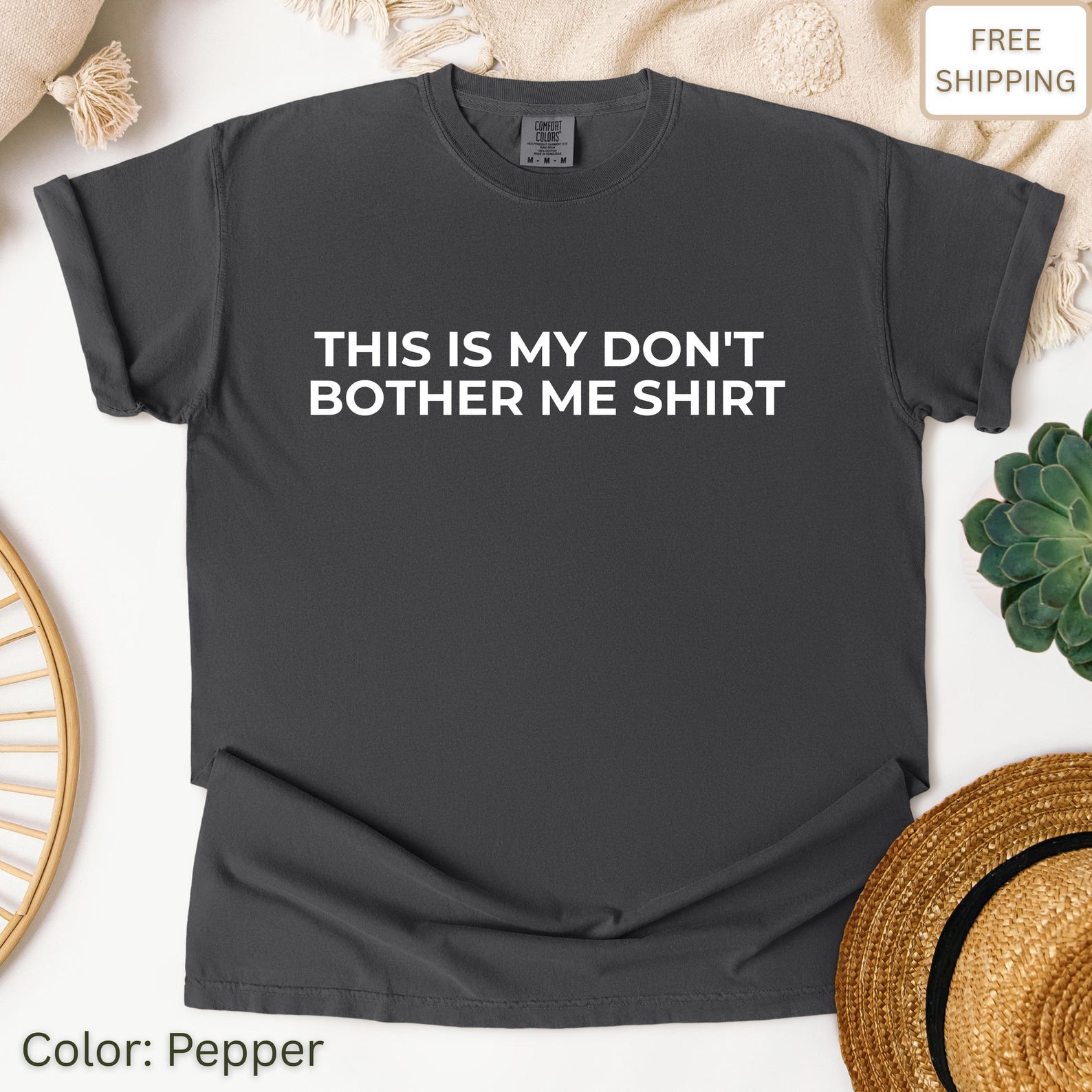 Funny Sarcastic T-Shirt: Don t Bother Me Graphic Tee S