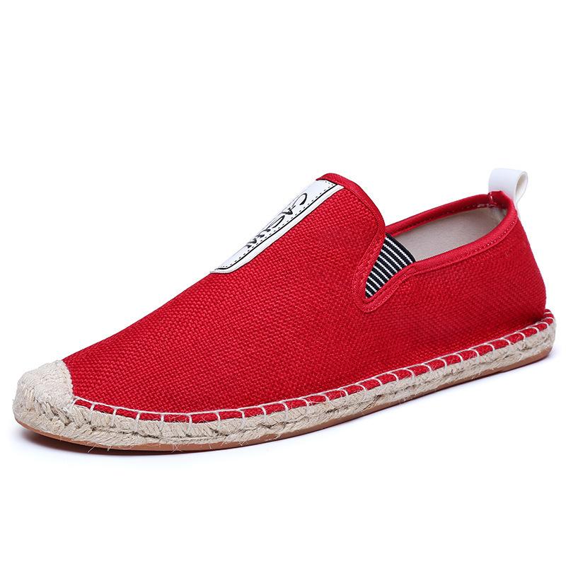 New linen canvas fisherman shoes Taoist shoes simple breathable spring and summer shoes 38