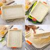 Rectangle Bread Non-stick Baking Cake Mold Tray Silicone Pan Bakeware DIY Tool