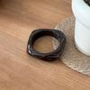 Bohemian Acrylic Bangle Smudging Retro  Hand Ring Creative Irregular Wide Bracelet  Gift