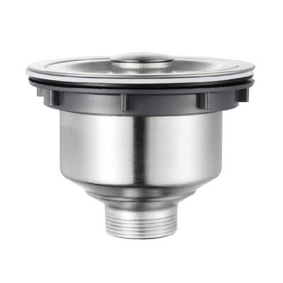 Steel Kitchen Sink Drain with Deeping Strainer Basket Metal Kitchen Sink Drain Set Easy Installs Steel Sink Drain for House
