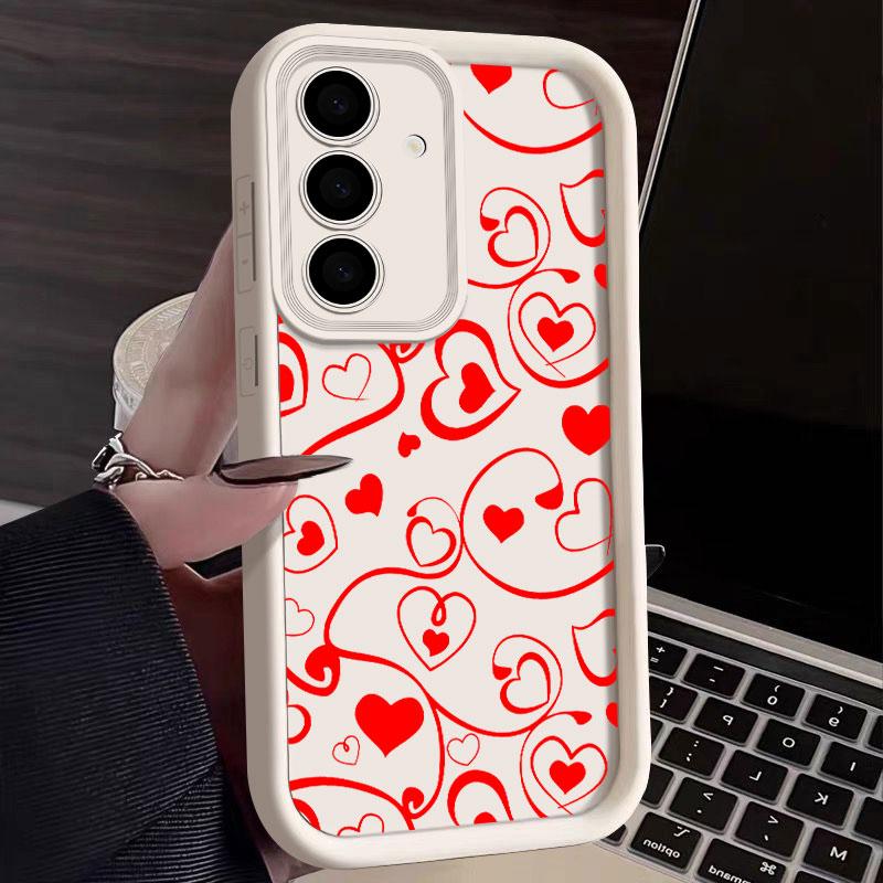 Kiss me Love Red Lips S24FE Phone Case For Samsung S25 S24 S23 Ultra 5G S22 S20 Plus S21 FE Cases Cover Galaxy S25Ultra Funda