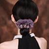 Blumen-Stirnband Organza Haarband Damen High-End Sinn Leichter Luxus Stil Dickdarmring Temperament Hochelastisches Gummiband Kopfblume