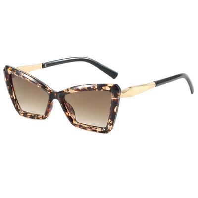 Retro Luxury Leopard Print Cat Eye Women'S Sunglasses  Gradient Candy Color Shades Outdoor Design Men Sun Glasses Uv400
