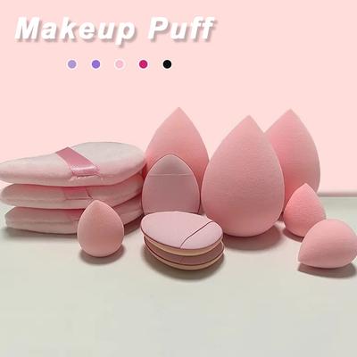 12PCS Makeup Sponge Cosmetic Puff Makeup Tools Foundation Powder Sponge Beauty Tool Women Make Up Accessories