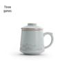 Nanshan Ru Kiln Ink Wash Ceramic Tea Mug with Infuser, 400ml