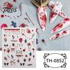 Self Adhesive Nail Decorations for Women 6 Sheets Halloween Stickers Women, Pumpkin Ghost Bat Skull Decals Manicure Decoration Decals, Art Accessories