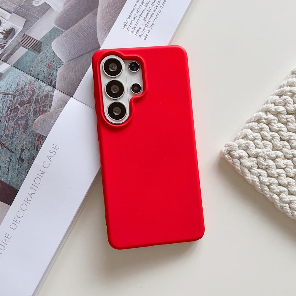 Original Liquid Silicone Shockproof Phone Case For Samsung S26 S25 Edge S24 FE Plus Ultra A57 A37 A17 A56 A36 Solid Color Cover