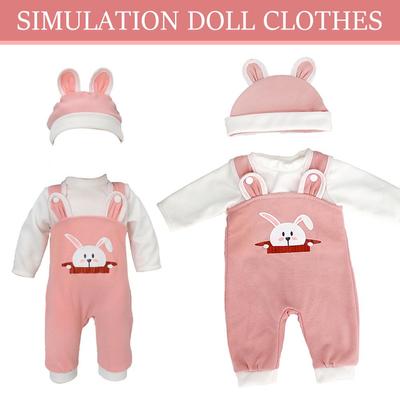 For 18 Inches Baby Doll Clothes Animal Romper Dolls Clothes Gift Toys Xmas Children Rabbit Wear D6R4
