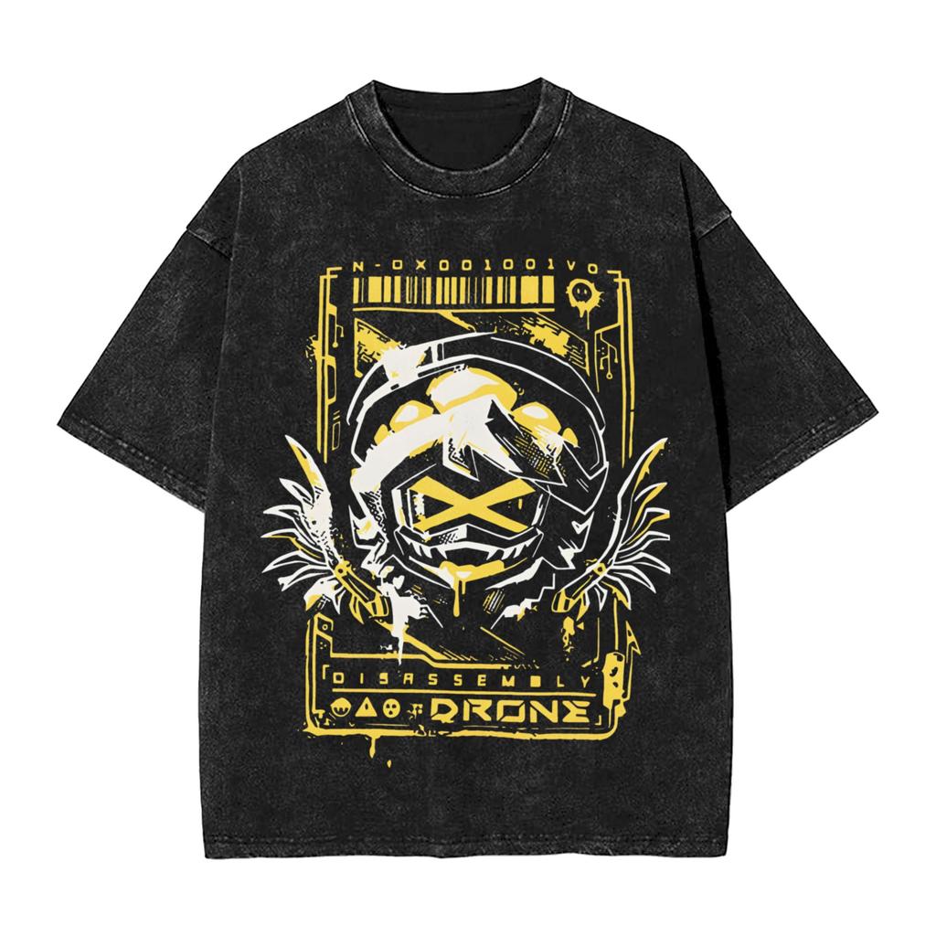 Murder Drones Anime T Shirts Hip Hop Washed Short Sleeve Street TShirt Fashion Men Women Tops Streetwear Printed Tee Shirt