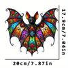 A Stunning 2D Colorful Bat Pendant, Suitable for Halloween Decoration, Wall Art Decoration, Outdoor Decoration