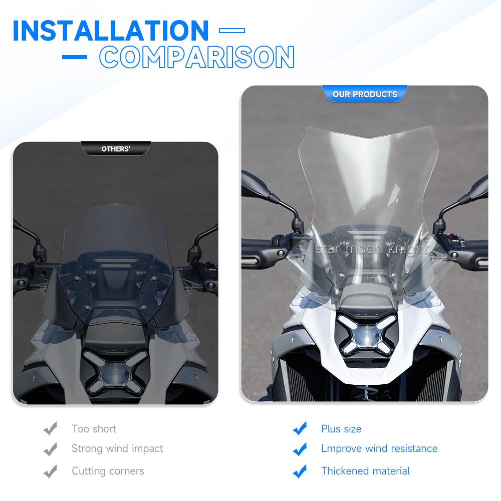 R1300GS Windshield Fairing For BMW R 1300GS 1300 2023- Motorcycle Upper WindScreen Deflector