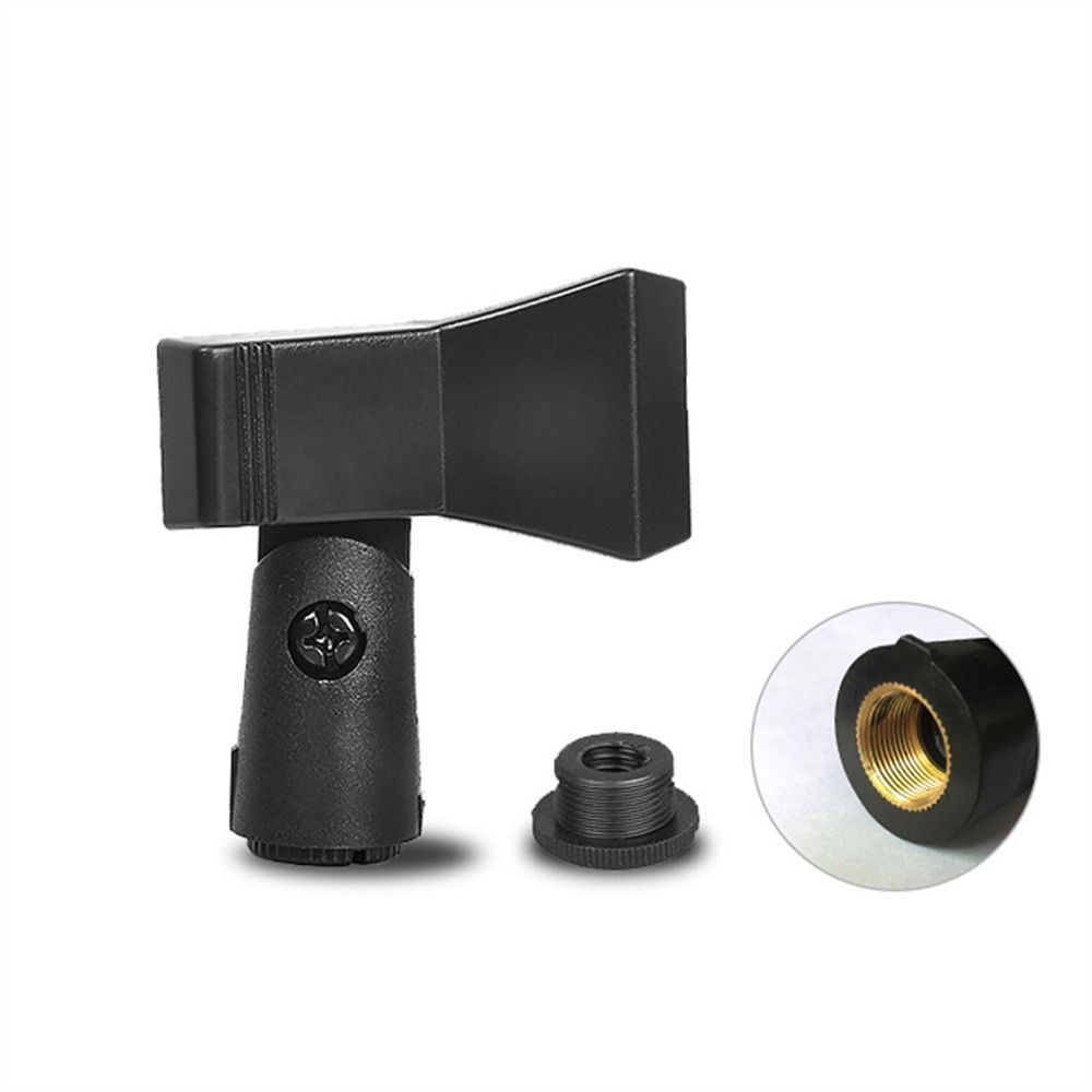 Holder Mic Clip Clamp 1/4 Inch Microphone Clip Microphone Holder Mic Holder Clip Live Tripod Stand