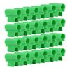 24pcs Greenhouse Clamps Single Head Row Cover Netting Tunnel Hoop Clips Insect Proof Shed Film Shading Net Rod Clips