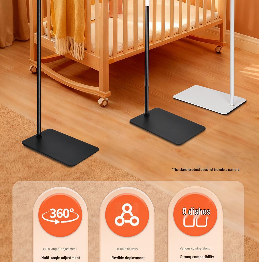 Adjustable Floor Stand for Xiaomi, Yi, Tapo, and Baby Monitor Cameras