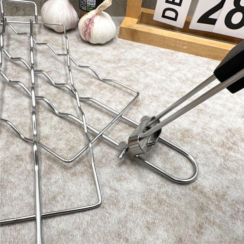 ZISIZ Foldable Sausage Grill Clip (2-Pack)