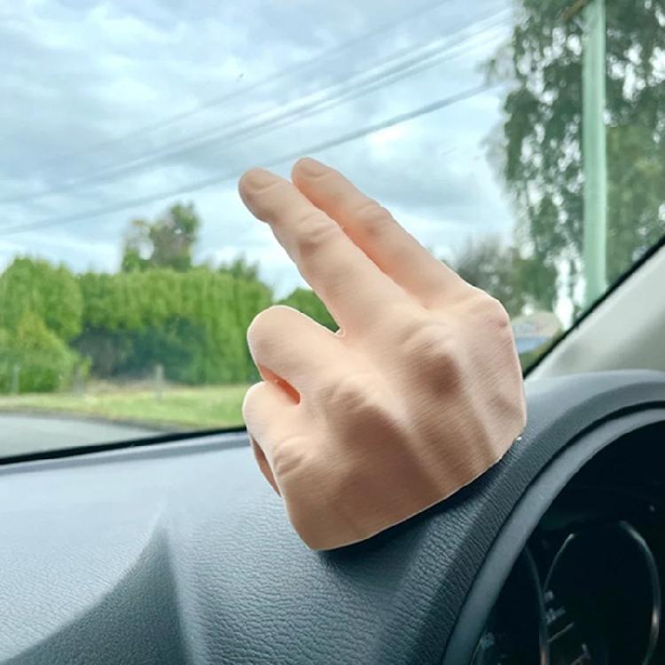 Two Finger Waving Hand Car Dashboard Decorations Funny Waves Hand Car Interior Decorations Ornaments The Lazy Waver