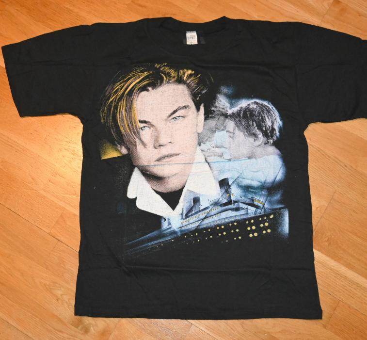 Titanic Leonardo DiCaprio Retro Summer New Unisex Retro Cotton Casual Fashion Tshirt S